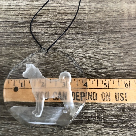 Heavy Glass Dog Suncatcher - Picture 10 of 11